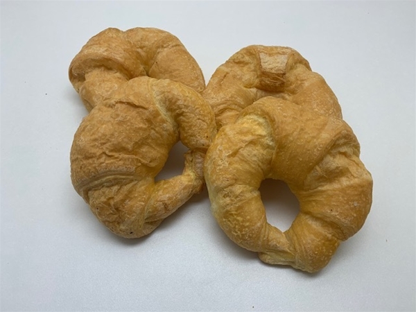 4 Half gebakken croissant